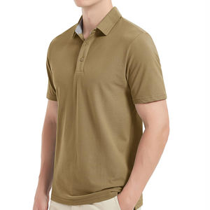 Transpirable secado rápido 100% algodón fabricado en fábrica Casual impreso o tejido de punto liso polos de moda para la venta - Product Image 1