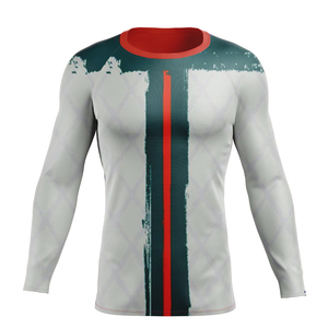 Rashguard 100% polyester et élasthanne respirant pour l'extérieur, antibactérien, séchage rapide, tissu doux - Product Image 4