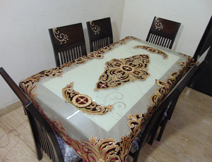 Mantel para mesa de comedor de 6 plazas, impermeable, duradero y fácil de limpiar, para el hogar, cocina, bodas y fiestas - Product Image 5