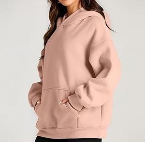 Transpirable Vintage ácido lavado de talla grande pulóver con capucha liso en blanco Boxy Fit Over Size Fleece French Terry Hoody para chicas adolescentes - Product Image 3