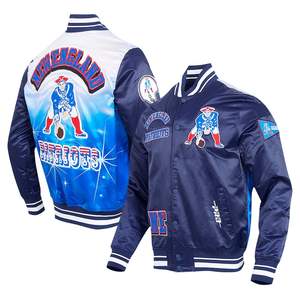 Venta al por mayor Sublimated Satin Varsity Jacket Vibrant All-Over Print Letterman Jacket con soporte de diseño personalizado - Product Image 2