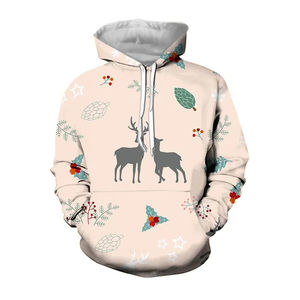 Fashion <b>Christmas</b> Design Cotton Screen Printed <b>Men's</b> <b>Hoodie</b> for Autumn and Winter Custom <b>Christmas</b> Hoodies - Product Image 1