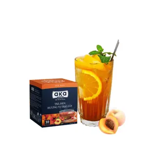 Hot Selling flat tummy tea beverage Fruit Flavoured Black Tea Peach 20g Manufacturer Vietnamese