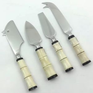 Juego de cubiertos de alta calidad, cuchillo de acero inoxidable, cuchara y tenedor con mango de hueso y mármol, juego de cubiertos de lujo para uso en restaurante - Product Image 5