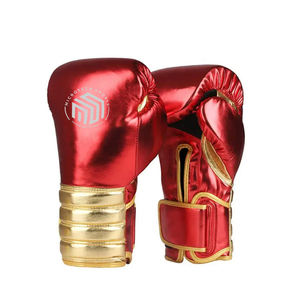Gants de boxe en cuir PU de haute qualité OEM/ODM Logo personnalisé Équipement professionnel fabriqué au Pakistan avec des caractéristiques imperméables extensibles - Product Image 1