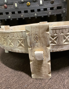 Table basse Chakki indienne vintage de Style japonais Offre Spéciale avec tabouret rond de Style rétro moderne pour le salon à la maison - Product Image 2