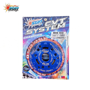 SUN Racing MIO100 Nuevo Ensamblaje de Embrague de Velocidad de Acero Azul 1000 RPM y Zapatas para Modificaciones y Actualizaciones de Scooter Modelo MO100-CVT005 - Product Image 6