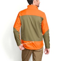 Veste Isolante Multipoche Orange à Motif de Chasse Personnalisable pour Homme d'Extérieur Chasse et Tir