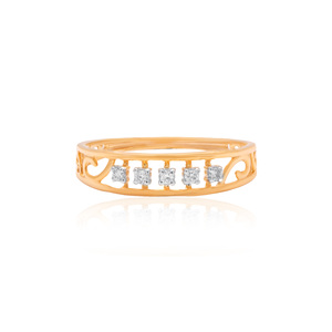 Impresionante Anillo de Oro Amarillo con Diamante Natural de 0.07 Quilates, Corte Brillante Redondo, Claridad VS SI, Certificado IGI, para una Elegancia Atemporal - Product Image 2