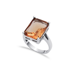 12x16 mm Baguette Rectangle Shape Silver Sultanite <b>Ring</b> <b>Dainty</b> Turkish Handmade 925 Sterling Silver Wholesale Jewellery - Product Image 3