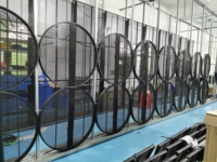 Écran LED circulaire transparent P3.91 7.81, affichage circulaire transparent, écrans LED ronds, affichage LED transparent