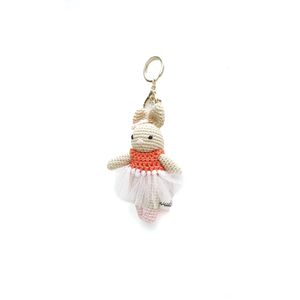 High Quality Mini Crochet Bunny <b>Doll</b> Keychain Soft <b>Handmade</b> Accessory for Bags or Keys From Indonesia - Product Image 1
