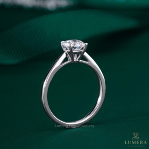 แหวนเพชรสำหรับผู้หญิงขนาด9K 10K 14K ทอง18K ออกแบบได้ตามต้องการ - Product Image 3