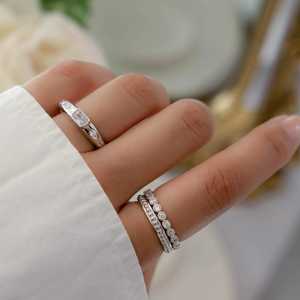 Anillo minimalista de oro amarillo de 14 quilates, anillo de cúpula Starburst, corte Baguette, anillo de diamante cultivado en laboratorio para compromiso, aniversario, regalo de fiesta fina - Product Image 4