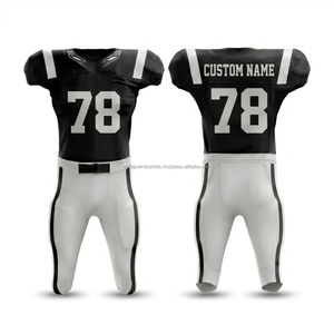 Youth High <b>School</b> American Football <b>Uniforms</b> Short Sleeve Durable Sublimated Team Gear Lightweight Breathable Mesh Practice Set - Product Image 1