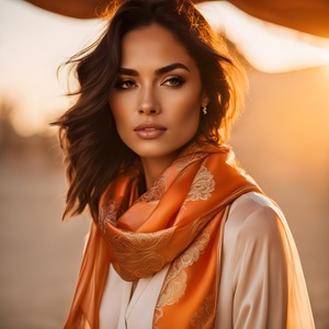 ผ้าคลุมไหล่ผ้าซาตินพิมพ์ลายดิจิทัลสุดหรู ลายไทยดั้งเดิม สำหรับผู้หญิง ทำด้วยมือจากอินเดีย แบรนด์ UDDUP สำหรับฤดูใบไม้ผลิ - Product Image 1