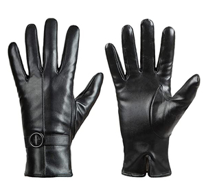 Gants en cuir véritable aux couleurs personnalisables, en peau de mouton véritable et fourrure de renard, style mode féminin, gants de mode et de cérémonie - Product Image 6