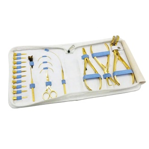 Micro <b>Bead</b> Remover Kit Hair Extension Pliers Stainless Steel Hair Sectioning Clips With Loop <b>Needles</b> - Product Image 4