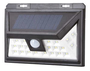 Black <b>LED</b> solar wall <b>light</b> with twilight and <b>motion</b> <b>sensor</b> 5W 300Lm (Electro DH 81.775/1) - Product Image 1