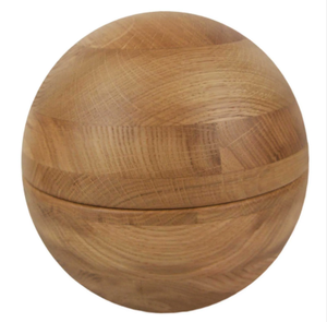 Urna de madera de esfera de nogal hecha a mano, estilo europeo, recién llegado para cenizas humanas, Memorial para mascotas, suministros funerarios de Vietnam hechos a mano - Product Image 3
