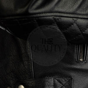 Chaqueta de Motociclista de Cuero para Hombre de Invierno, Alta Calidad, MOQ Bajo, Diseño Personalizable, Transpirable, Ignífuga, 280g, Servicio OEM - Product Image 3