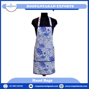 Dernier modèle tablier de café indien imprimé par blocs 100% respirant 20 bâches de coton 83 Cms tablier de cuisine à vendre - Product Image 6