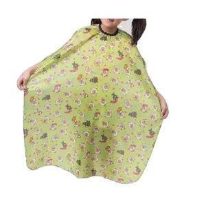 Cartoon Patroon Kapper Cape Cutting Waterdichte Kapper Styling Salon Kids Allover Aangepaste Print Cape