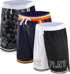Shorts d'entraînement et de basket-ball pour hommes avec logo brodé Meilleures ventes en gros - Product Image 2