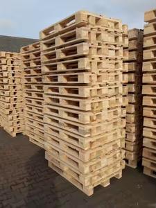 พาเลทวางซ้อนกันได้แบบ4ทิศทางสำหรับใช้ในคลังสินค้าพลาสติกยูโร HDPE แบบหน้าเดียว - Product Image 2