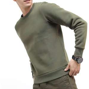 Sweat-shirt à col ras du cou pour hommes 2024 Hot Design OEM Custom Made Men Fleece Plain Sweatshirt avec manches longues - Product Image 4