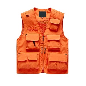 Haute qualité maille multi-poches Cargo gilet randonnée tactique extérieur Cargo vêtements de travail gilet personnalisé fermeture éclair hommes utilitaire gilet - Product Image 1