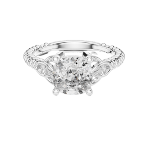Bague en diamant CVD cultivé en laboratoire de 2,43 carats VVS-VS EF pour femmes, or 18 carats, 14 carats, 10 carats et argent 925, options moissanite et diamant - Product Image 3