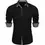 Chemises habillées à carreaux 100 % coton pour hommes, manches longues, style décontracté chic, tissu popeline infroissable - Product Image 2