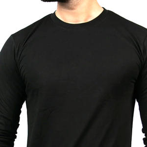 Camiseta de manga larga con diseño en blanco liso para hombre, ropa de hombre al por mayor, camiseta de manga larga con cuello redondo de alta calidad - Product Image 6