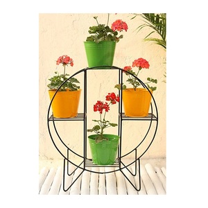 Soporte dorado de Metal y macetas de flores para decoración del hogar y jardín, macetas únicas antiguas a precio barato, suministros de jardín - Product Image 6