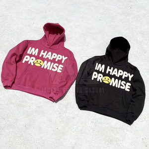 Sweats à capuche avec impression de couleur bouffante personnalisée de dernier style vente en gros de sweats à capuche avec impression bouffante pour hommes personnalisés - Product Image 2