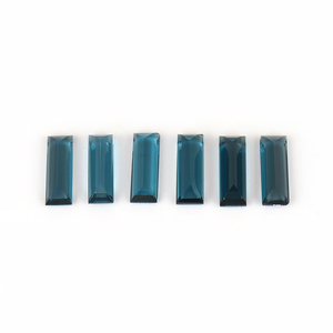 Topacio Azul de Londres Natural al por Mayor, Corte Facetado 5x10mm, Piedras Preciosas Semipreciosas Sueltas para Joyería, Certificado por Terceros en Línea - Product Image 2