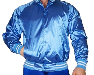 Chaquetas Varsity Vintage para Hombre, Brillantes, de Satén, 100% Poliéster, Reversibles, de Invierno, Estilo Béisbol Universitario - Product Image 5