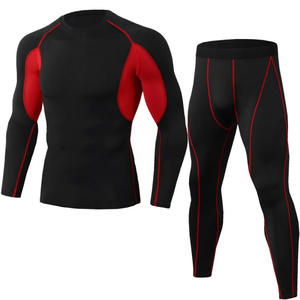 Winter Seamless <b>Men</b> Compression Shirt Base Layer Ski Sports Set <b>Thermal</b> Underwear Quick Dry Warm Fitness Set OEM Service - Product Image 3