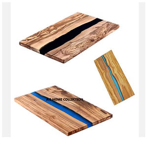 Tabla de cortar de queso de USO HOTELERO personalizada decorativa tabla de cortar de madera de acacia y mármol natural negro - Product Image 4