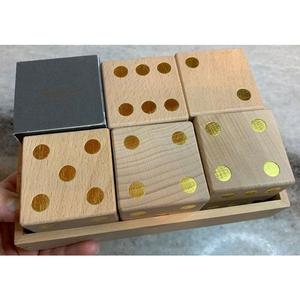 ลูกเต๋าไม้ขัดเงาพรีเมี่ยมสำหรับเกมกระดานคาสิโนและชุดของขวัญ - Product Image 3