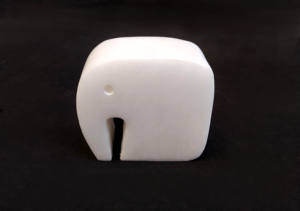 หินสบู่ทำด้วยมือสีเทาปลายหนังสือ paleva หินรูปช้างที่มีสีสันงานฝังหนังสือ2ชิ้นสนับสนุนการตกแต่ง swastik - Product Image 2