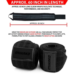 Soporte de codo ajustable unisex para culturismo, entrenamiento físico, compresión elástica, accesorio de gimnasio para protección de peso muerto - Product Image 4