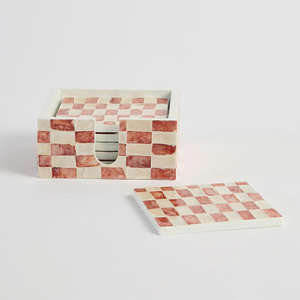 Juego de Posavasos Clásico Personalizado de Nácar Natural Ecológico con Soporte, Mantel Individual Creativo para Decoración de Bodas y Fiestas - Product Image 3