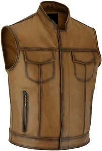 Veste de motard unisexe en cuir véritable à manches longues coupe-vent, veste de moto, personnalisable, approvisionnement direct en usine en vrac - Product Image 5