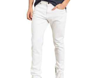 Jeans de Mezclilla Rectos para Hombre, Estilo Urbano, Logotipo Personalizado, Botón Sólido, Alta Calidad, Casual, Verano, Otoño, Primavera, Oscuro - Product Image 1