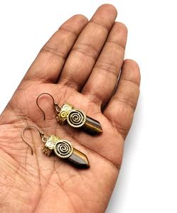 Boucle d'oreille en forme d'oeil de tigre pour femmes et filles, vente en gros - Product Image 3