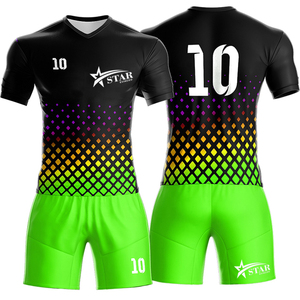 Camiseta de fútbol amarilla profesional personalizada para hombre, conjunto de uniforme de equipo de secado rápido, último diseño para camiseta de fútbol de club deportivo - Product Image 5