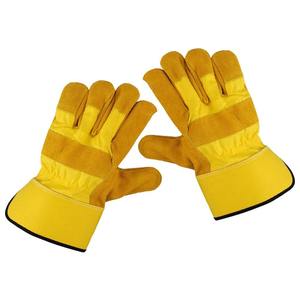 Proveedor directo de fábrica Guantes DE TRABAJO hechos a medida Protección contra impactos Resistente a cortes Personalizar Logo Guantes de cuero de Pakistán - Product Image 2