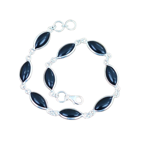 Handmade Silver Boho Style <b>Bracelet</b> Jewelry 925 Sterling Silver <b>Black</b> onyx Gemstone Trending <b>Bracelet</b> Jewelry For <b>Women</b> Gift For - Product Image 1